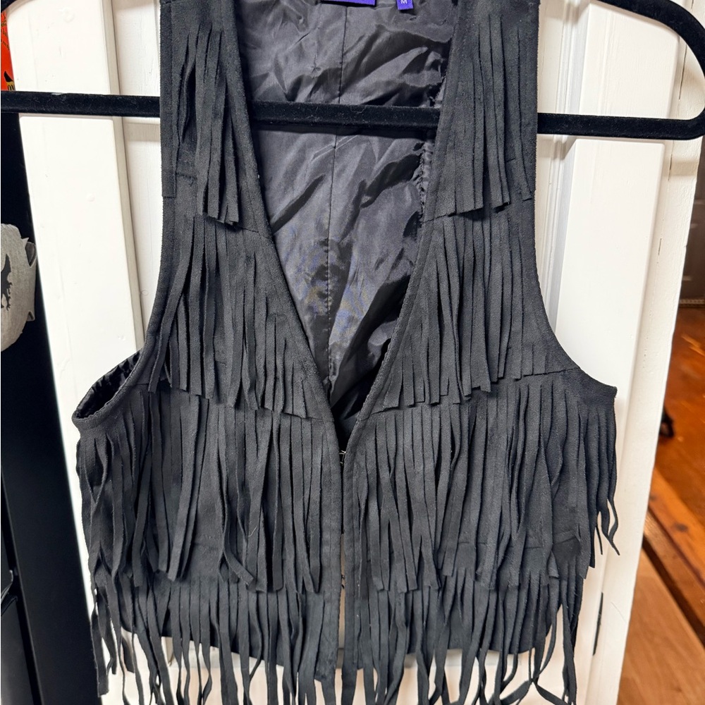 Miley Cyrus suede Fringe Vest